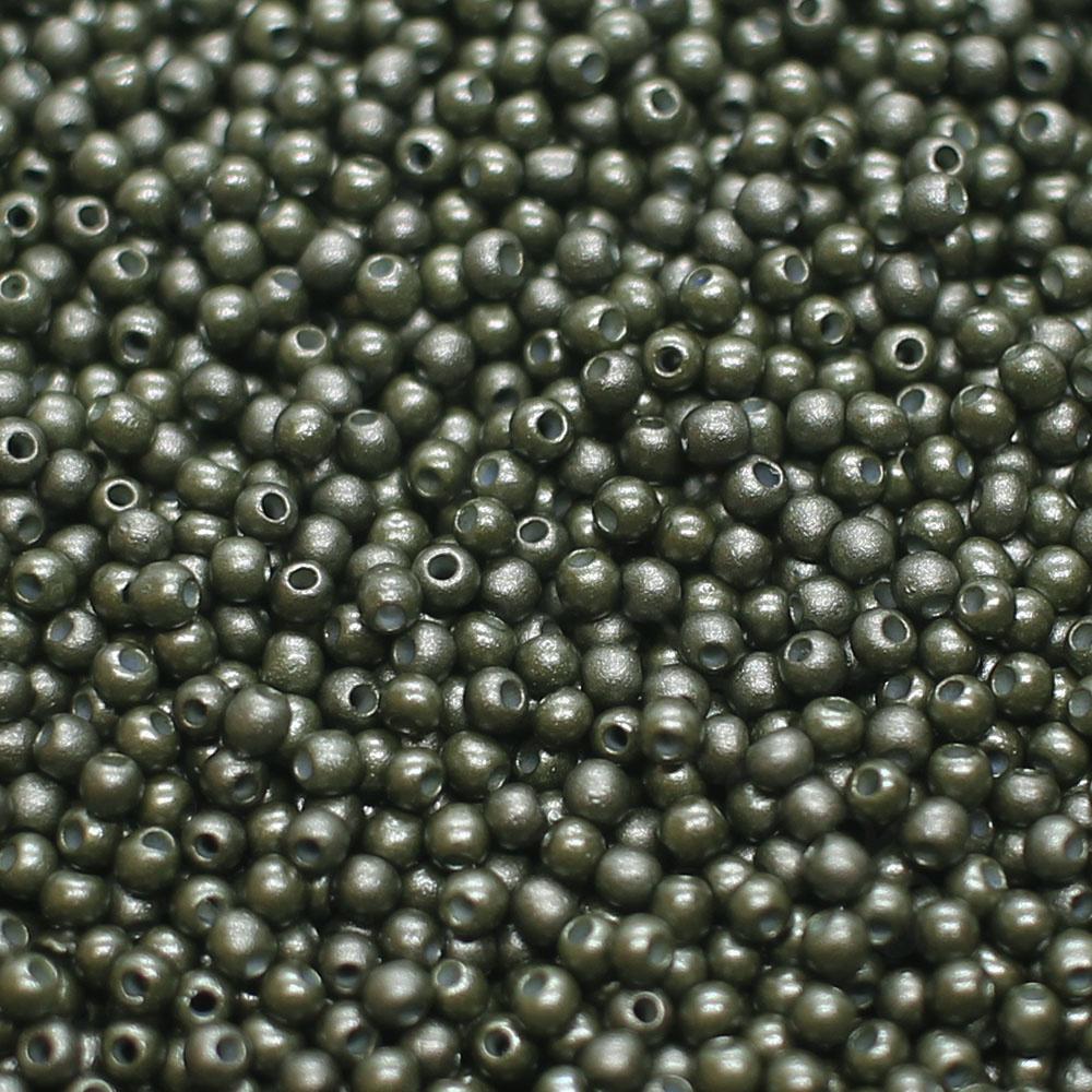 FGB Seed Beads Size 12 Opaque Dark Olive - 50g