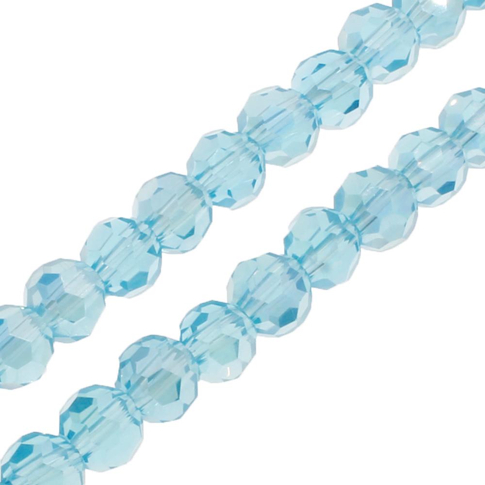 Crystal Round Beads 4mm - Aqua AB