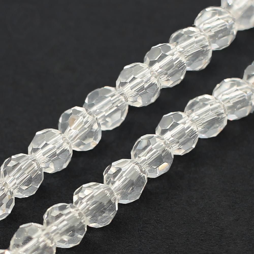 Crystal Round Beads 4mm - Crystal