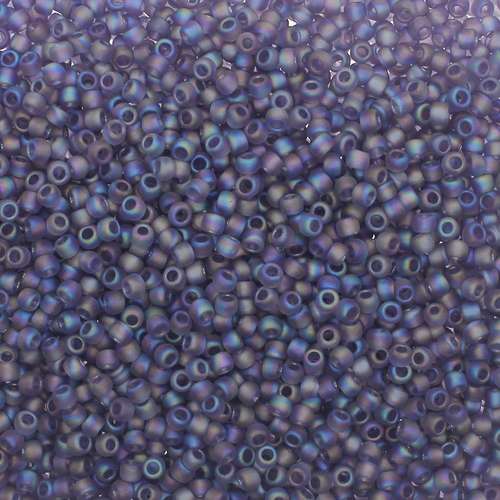 Toho Size 8 Seed Beads 10g - Rainbow Frost Tanzanite