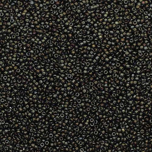 Toho Size 15 Seed Beads 10g - Metallic Iris Brown