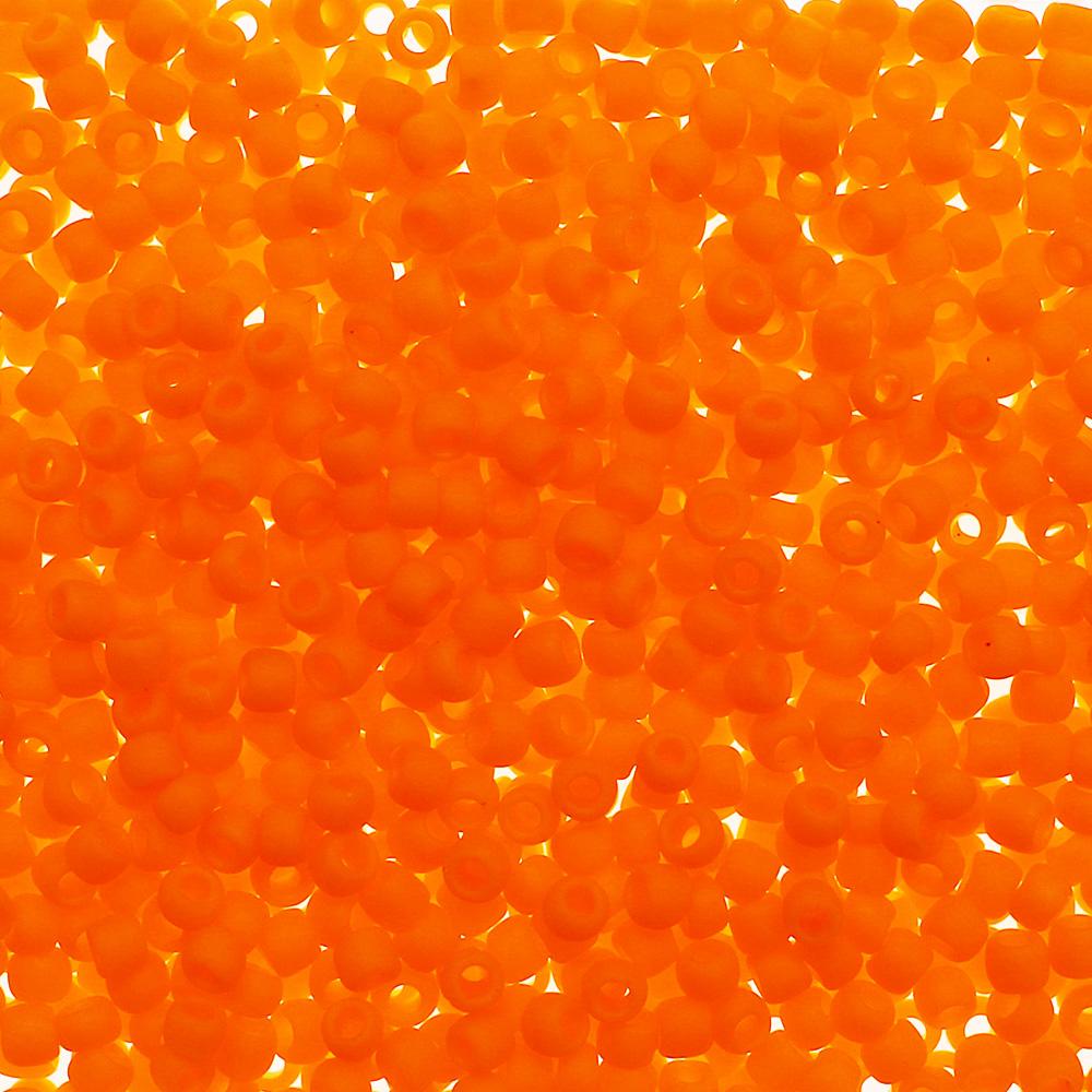 Toho Size 11 Seed Beads 10g - Opaque Frost Cantaloupe