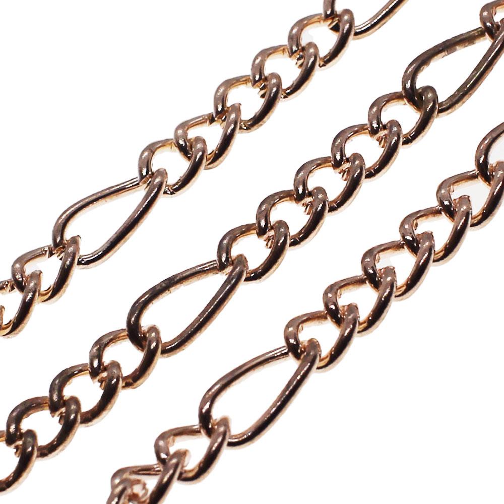 Chain Rose Gold Plated - Figaro 28x5mm