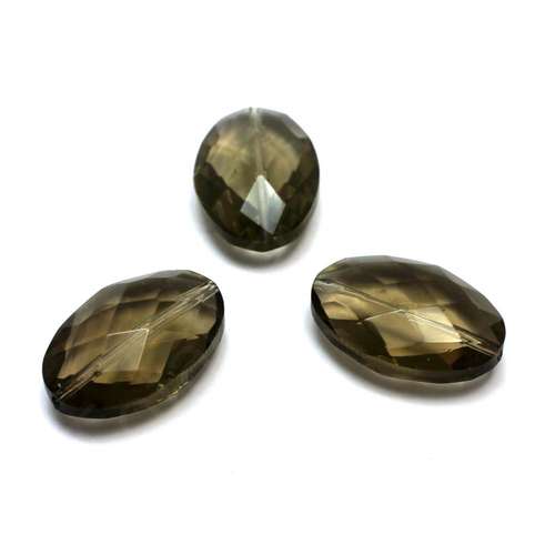 Glass Oval 30mm - Coffee 1 pcs