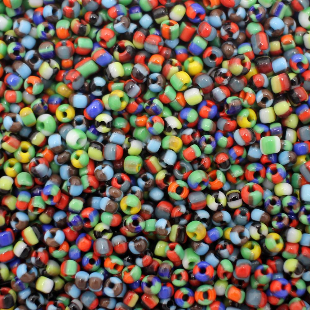 Seed Beads Multi Coloured - Size 11 100g
