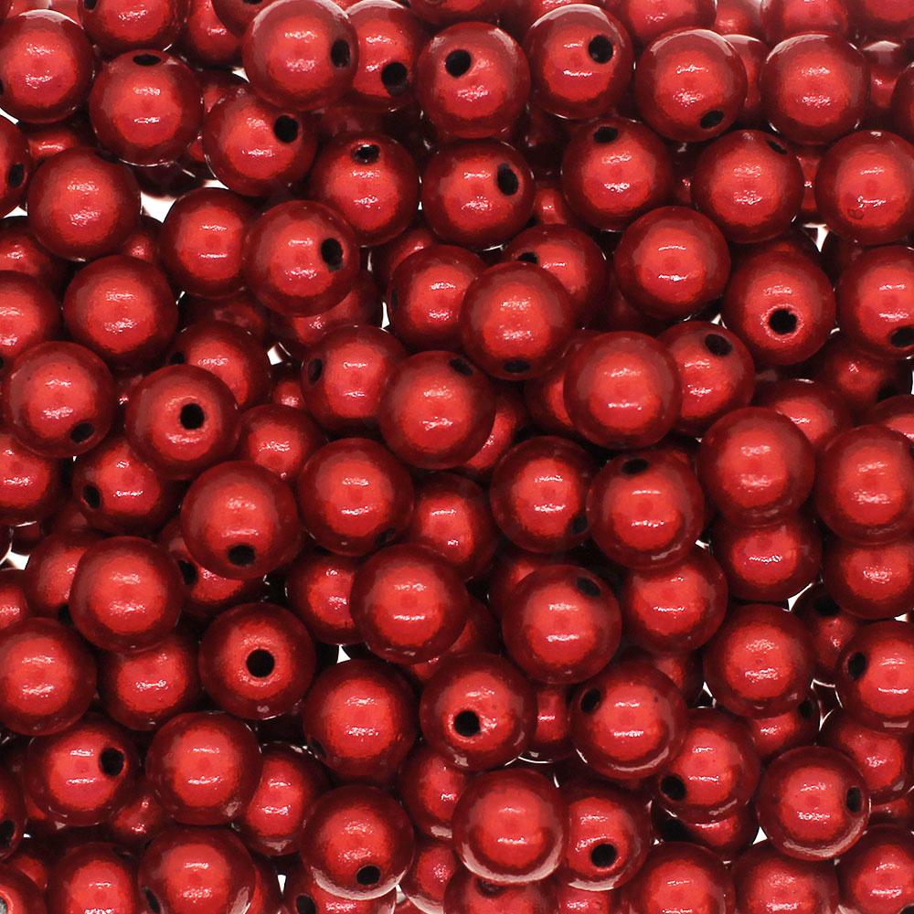 Miracle Beads - 8mm Round Red 50pcs