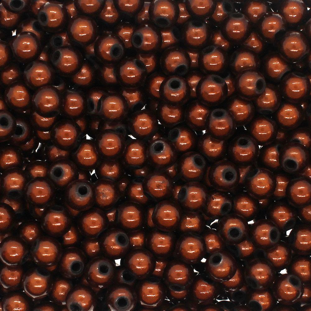 Miracle Beads - 6mm Round Dark Brown 65pcs