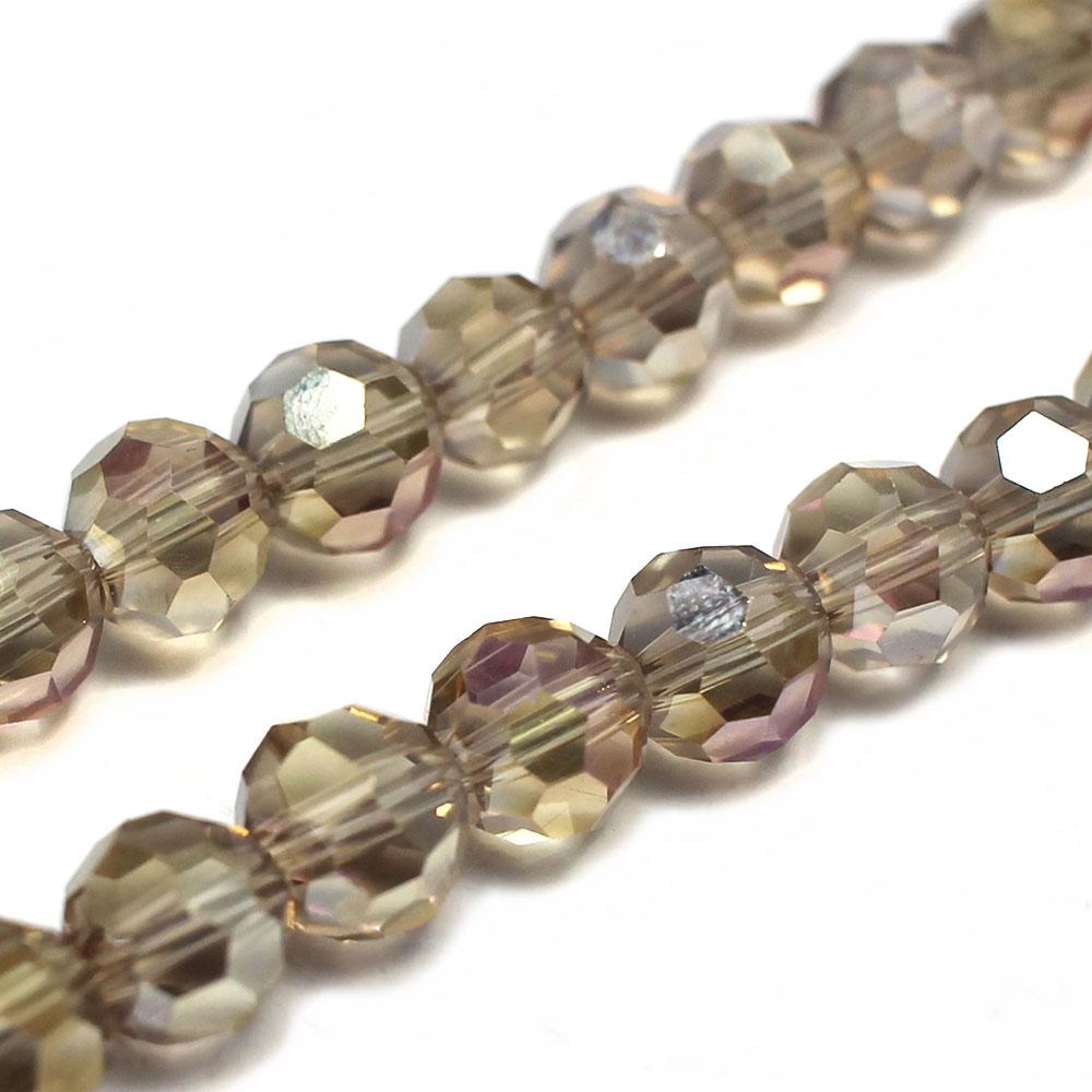 Crystal Round 8mm - Champagne AB 20" String