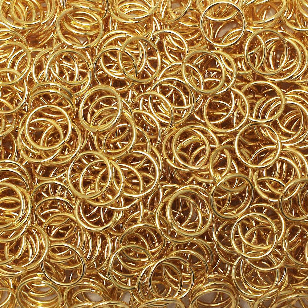 Jump Rings 10x1mm 75pcs - Gold Plated