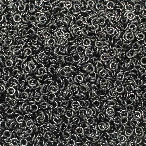Jump Rings 4x1mm 200pcs - Black Plated