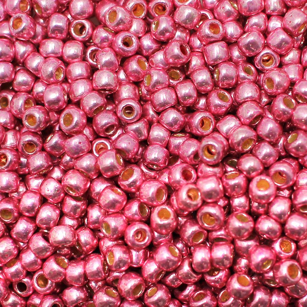 Toho Size 6 Seed Beads 10g -  PF Galvanised Pink Lilac
