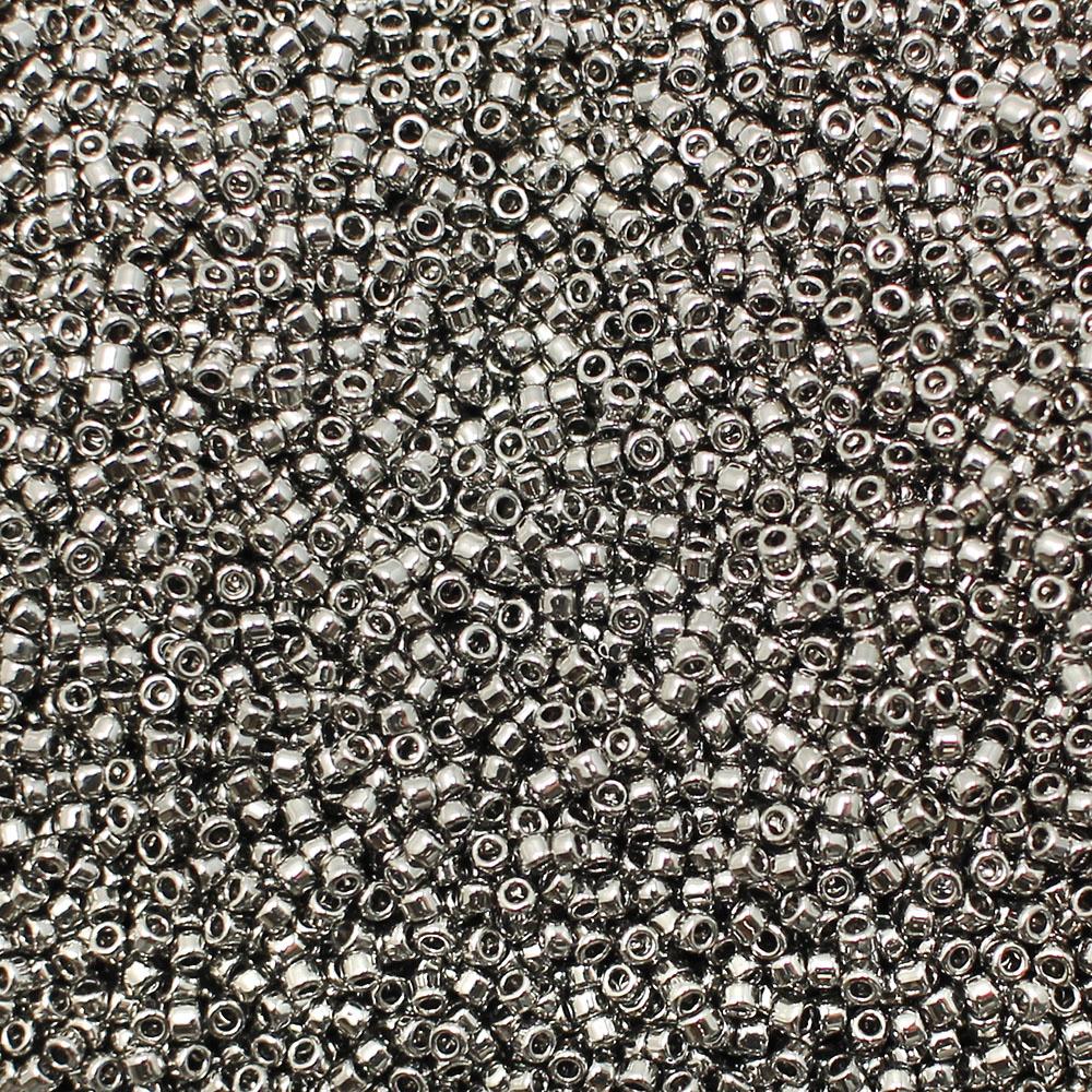 Toho Size 15 Seed Beads 10g - Nickel