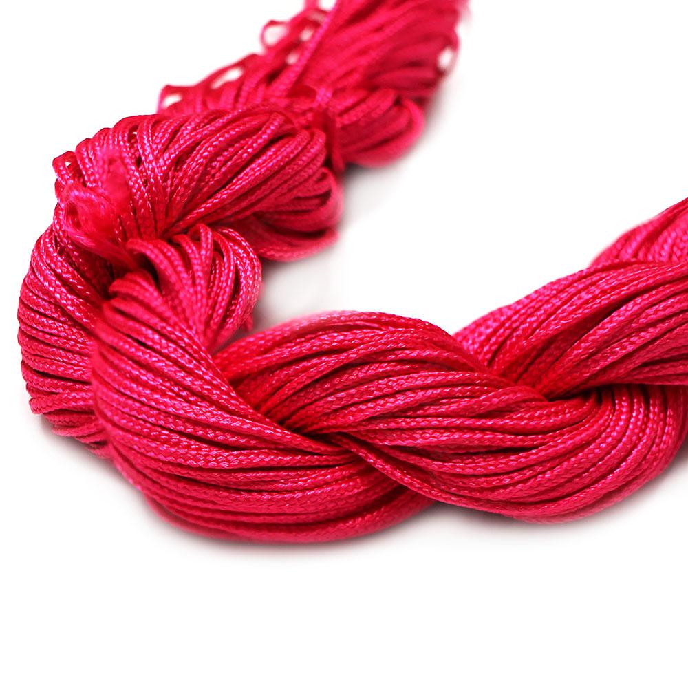 Rattail Cord 1mm Hot Pink - 10m