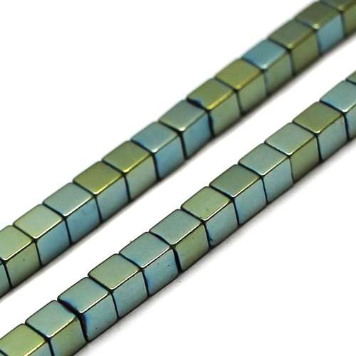 3mm hematite cube — for jewelry making, crafting, and beadwork projects