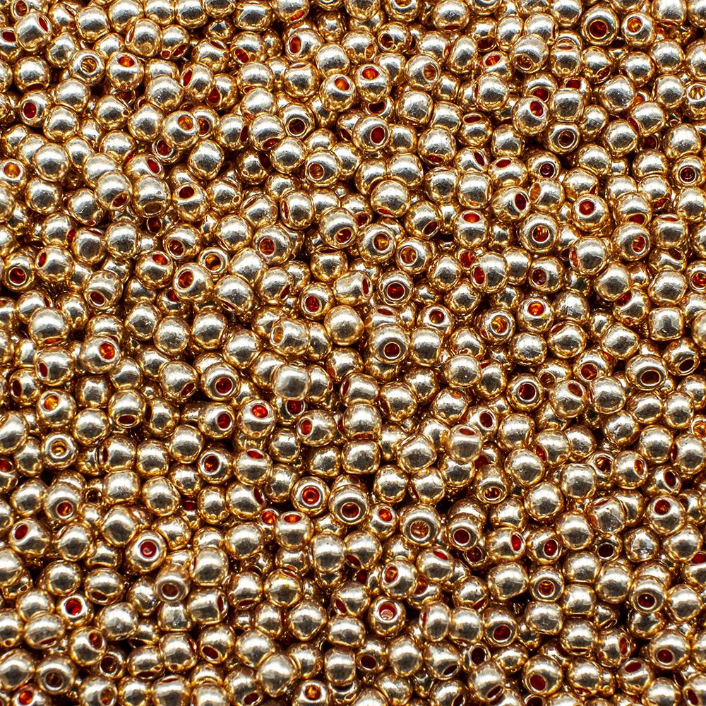 FGB Seed Beads Size 12 Met Rose Gold - 50g