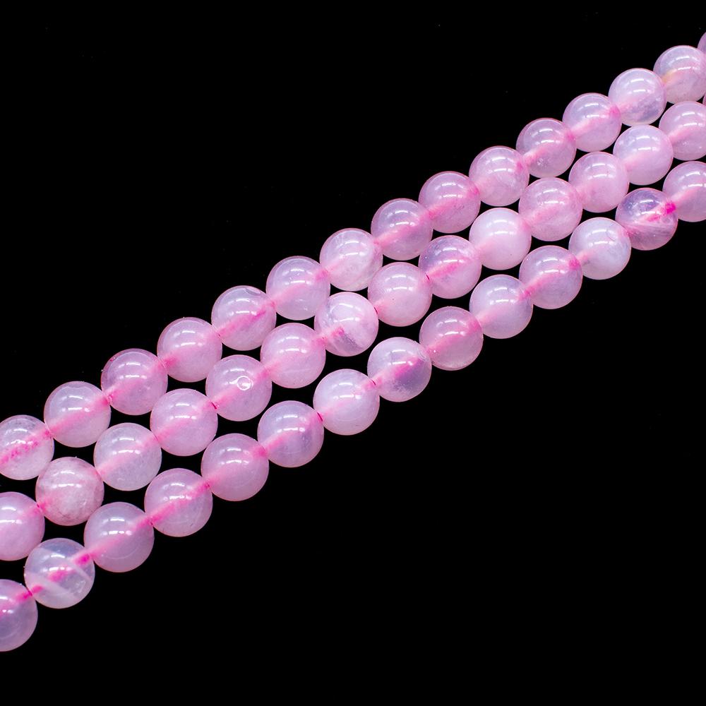 Rose Quartz Round Beads - 8mm 15" inch
