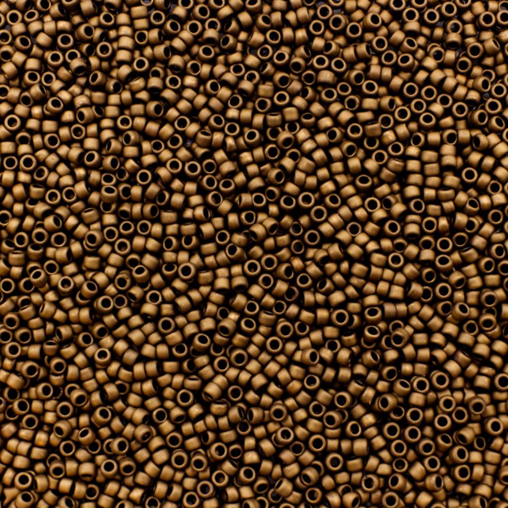 Toho Size 15 Seed Beads 10g - Matt Dark Copper