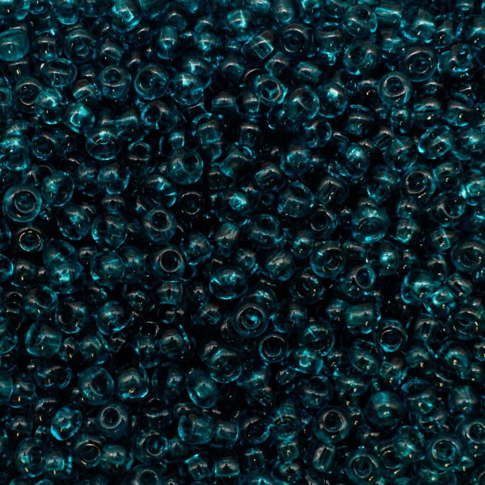 FGB Seed Bead Size 8 - Transparent Tropical Blue 50g