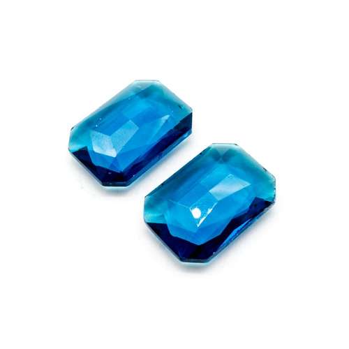 Glass Turquoise Large Rectangle 27x19mm