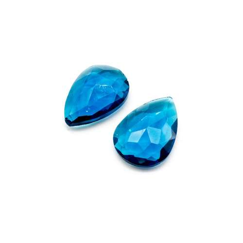 Glass Turquoise Medium Drop 25x18mm