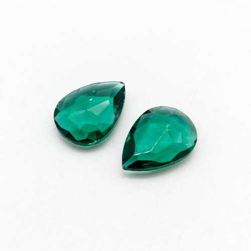 Glass Teal Medium Drop 25x18mm