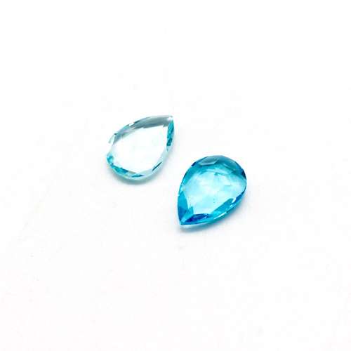 Glass Cyan Small Drop 18x13mm