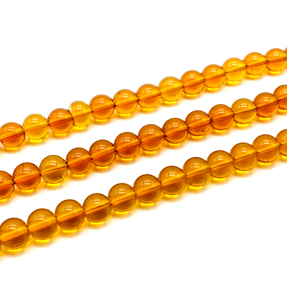 Glass Beads 10mm Round - Topaz