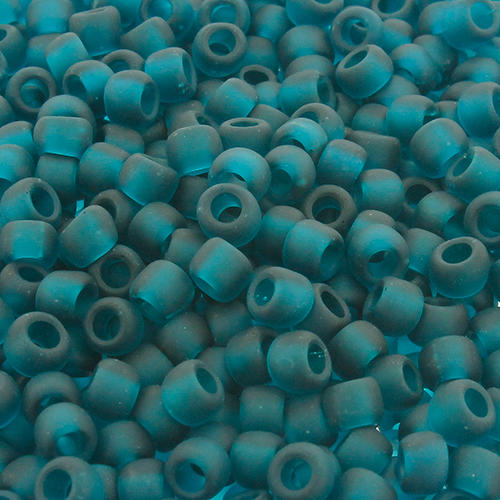 Toho Size 6 Seed Beads 10g - Trans Frosted Teal