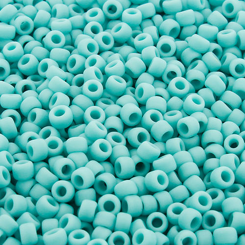 Toho Size 8 Seed Beads 10g - Opaque Frosted Turquoise