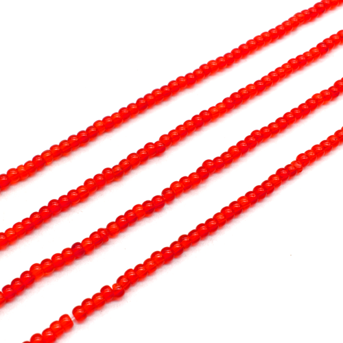 Glass round 3mm - Red