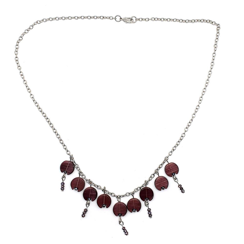 Cats Eye Jewellery Kit purple jewelry making kit — DIY set with beads and instructions for creating handmade jewelry