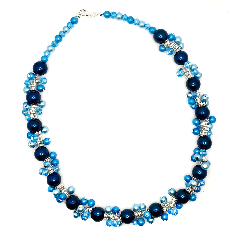 Headpin Bracelet, Necklace & Earrings - Sky