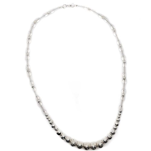Lava Bead Jewellery silver jewelry making kit — DIY set with beads and instructions for creating handmade jewelry
