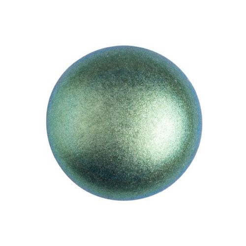 Par Puca Cabochon - 18mm - Metallic Mat Green Turquoise