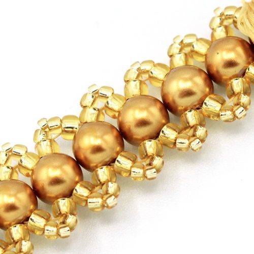 Jasmine Bracelet Makes 4 peach dark opal bracelet making kit — DIY set with beads and instructions for creating handmade jewelry