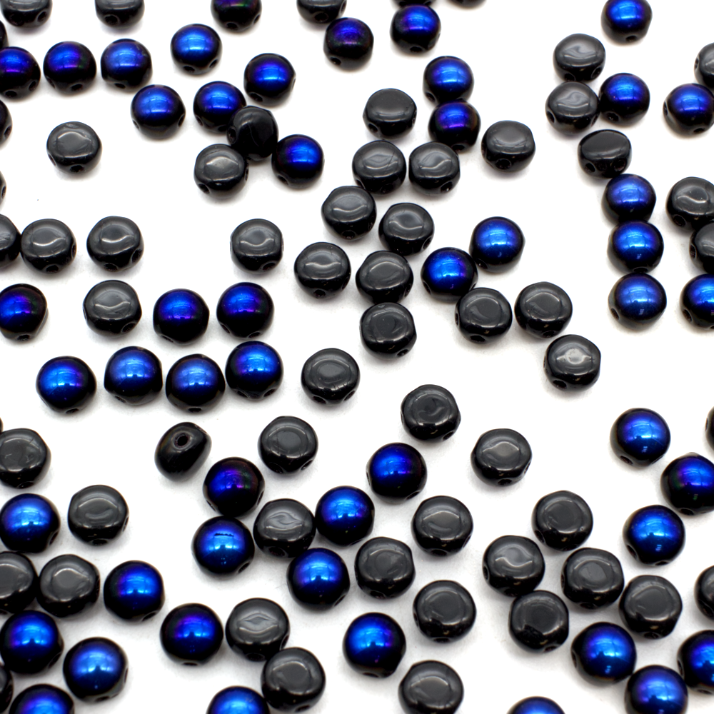 Preciosa Candy Beads 6mm 30pcs - Black Iris