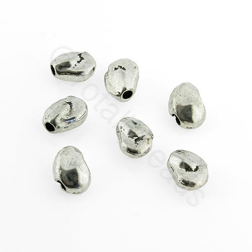 Antique Silver Bead - Small Nugget 15pcs
