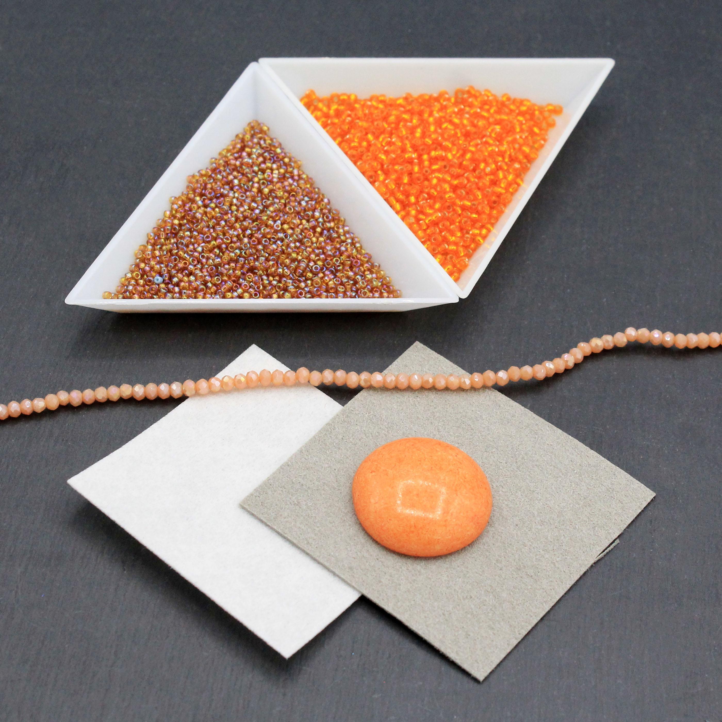 Bead Embroidery - Apricot