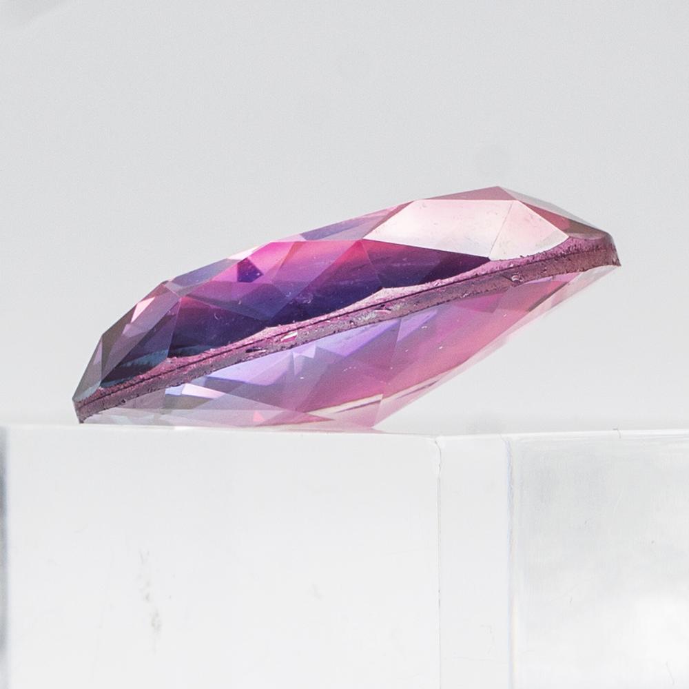 Crystal Round Cabochons 25mm - Pink Aqua