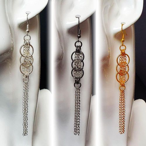 Alana Earrings 3 colour bundle earring making kit — DIY set with beads and instructions for creating handmade jewelry