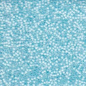Miyuki Delica Beads Size 11 - Lined Aqua Mist DB078 5g