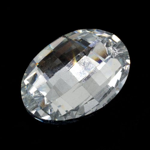 Crystal Pendant   Oval 29mm   Clear B for jewellery making