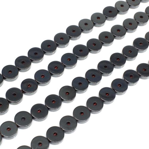 6mm hematite beads — for jewelry making, crafting, and beadwork projects