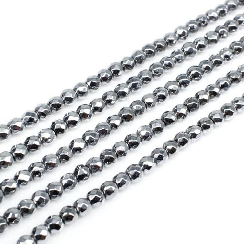 3mm hematite beads — for jewelry making, crafting, and beadwork projects