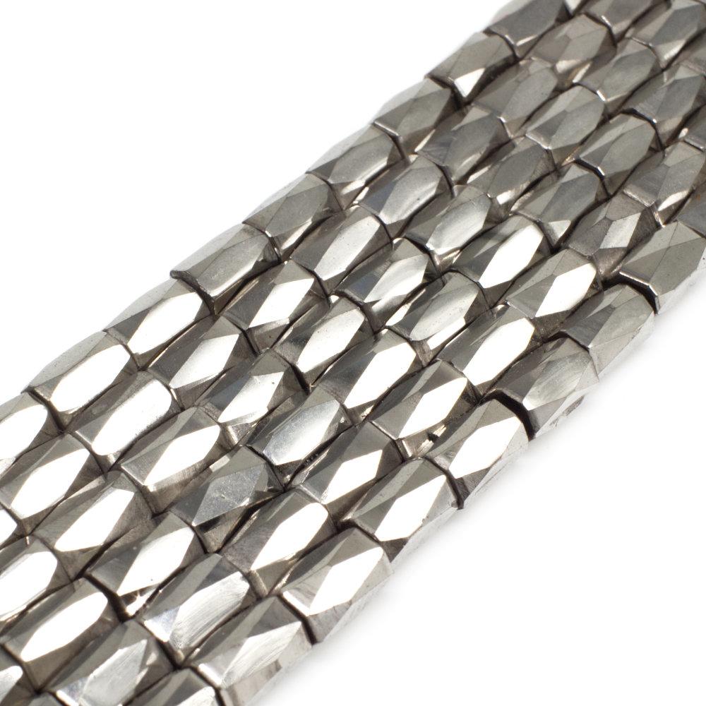 6x8mm hematite beads — for jewelry making, crafting, and beadwork projects