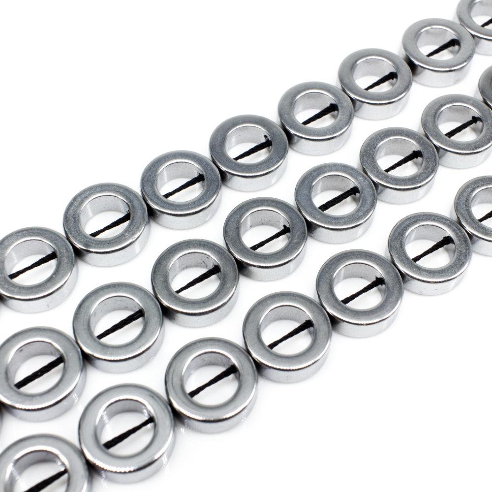 12mm hematite beads — for jewelry making, crafting, and beadwork projects
