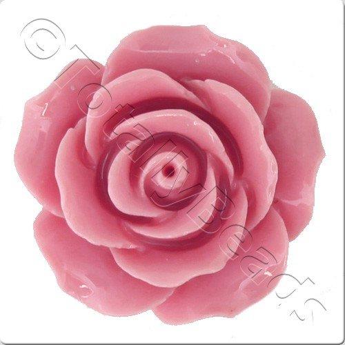 Acrylic Rose 25mm 2 Row - Light Pink
