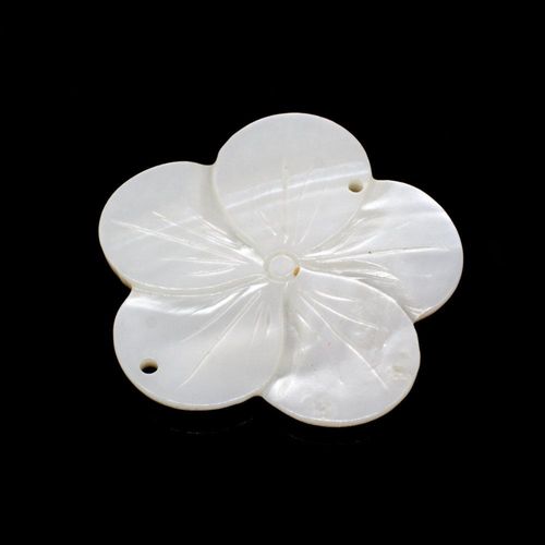 Shell Pendant Flower with 2 hole 45mm for jewellery making
