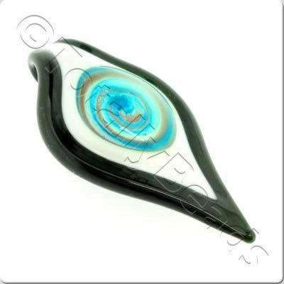 Lampwork Pendant - Shield 70mm - LPK09