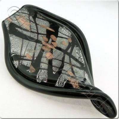 Lampwork Pendant - Shield 71mm - LPK33